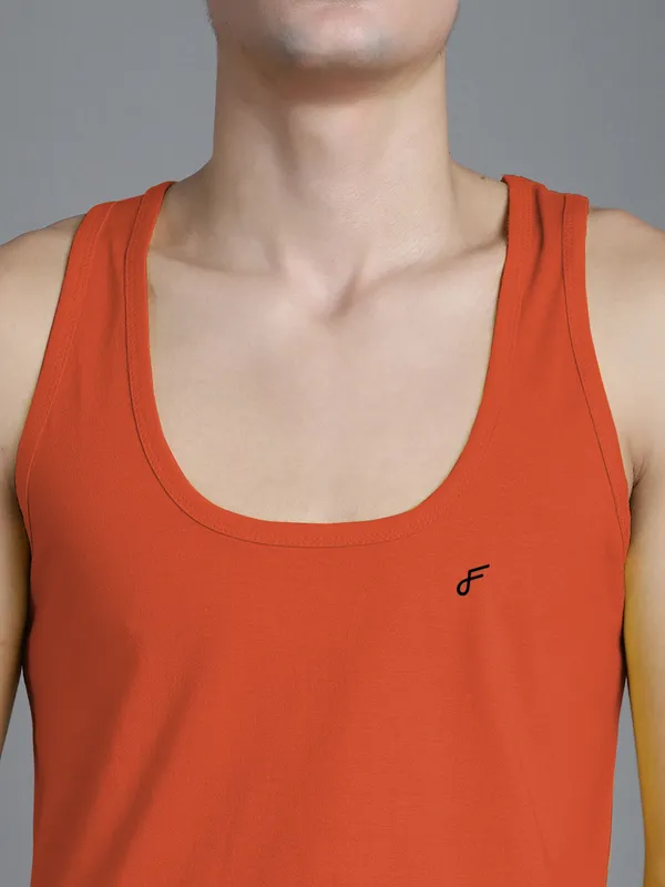 Orange_Cotton_U_Neck_All_Day_Wear_Vest_For_Men