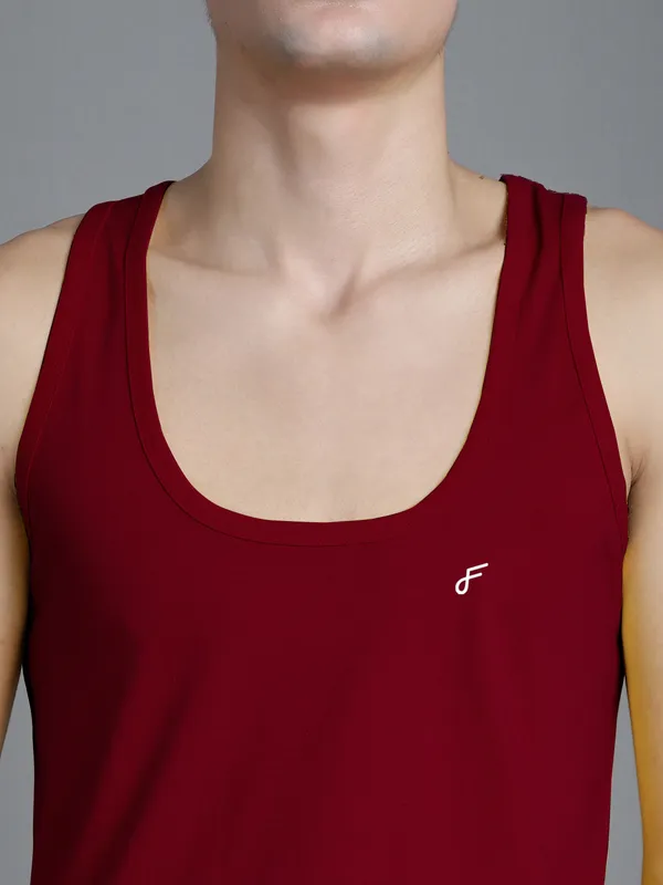 Maroon_Cotton_U_Neck_All_Day_Wear_Vest_For_Men