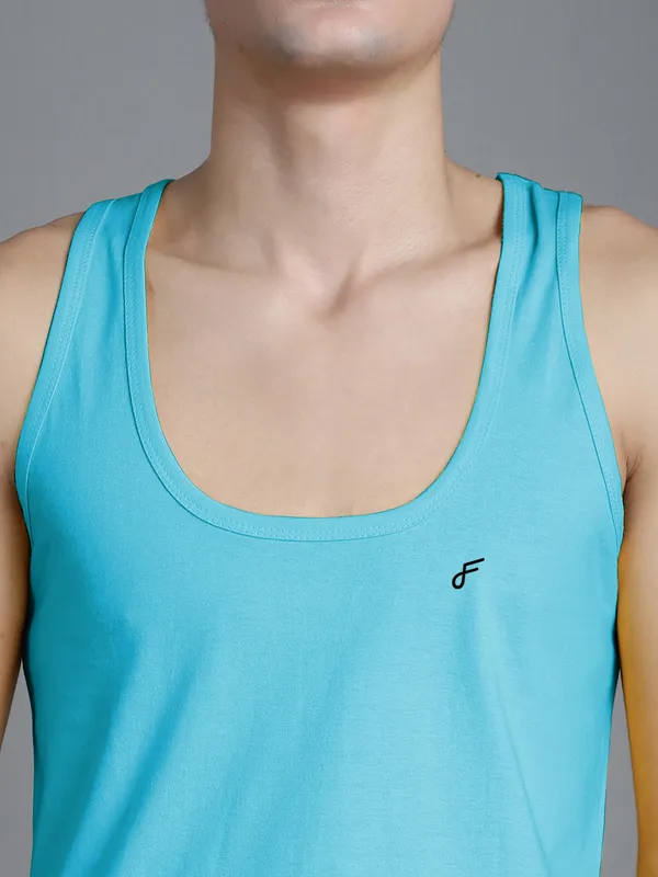 Turquoise_Blue_Cotton_U_Neck_All_Day_Wear_Vest_For_Men