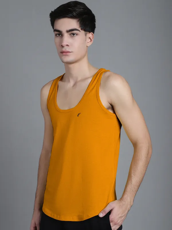 Mustard_Cotton_U_Neck_All_Day_Wear_Vest_For_Men