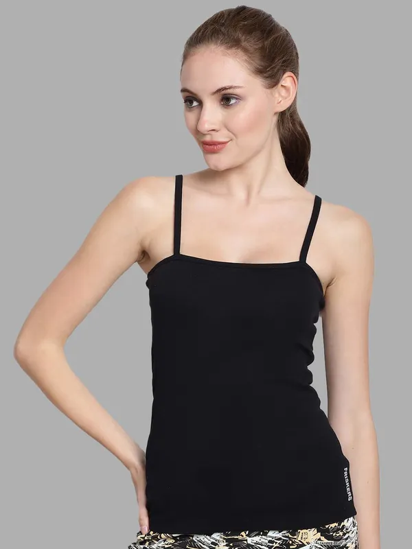 Black_Cotton_Rib_Camisole_For_Women