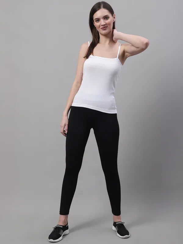 White_Cotton_Rib_Camisole_For_Women
