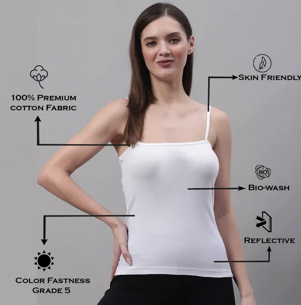 White_Cotton_Rib_Camisole_For_Women