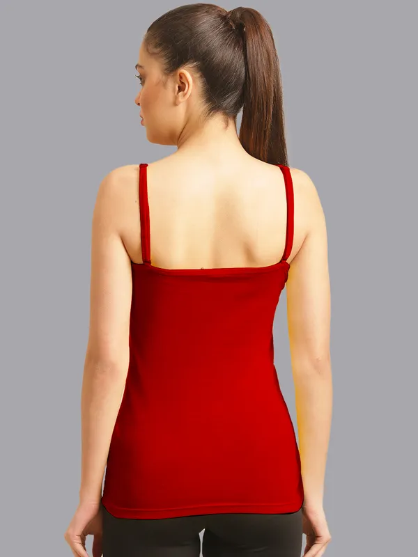Red_Cotton_Rib_Camisole_For_Women