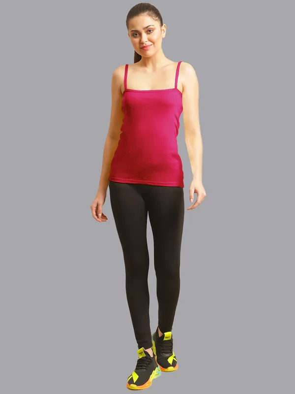 Pink_Cotton_Rib_Camisole_For_Women