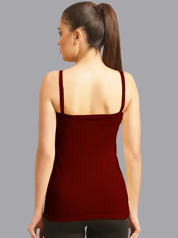 Maroon_Cotton_Rib_Camisole_For_Women