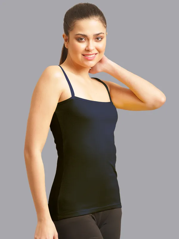 Navy_Blue_Cotton_Rib_Camisole_For_Women