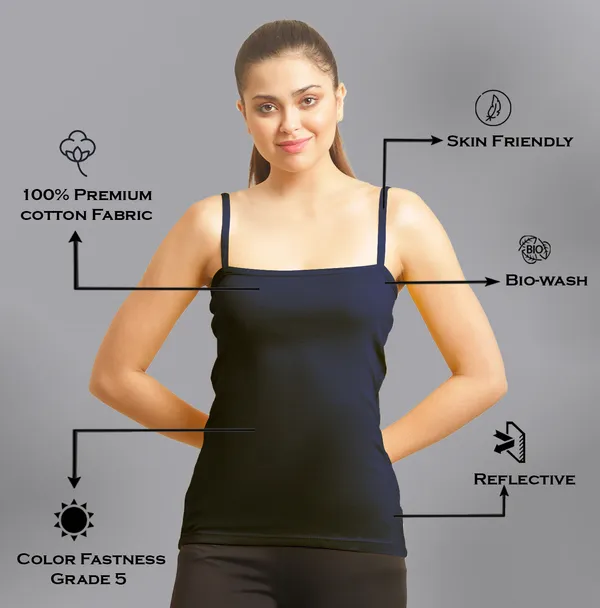 Navy_Blue_Cotton_Rib_Camisole_For_Women