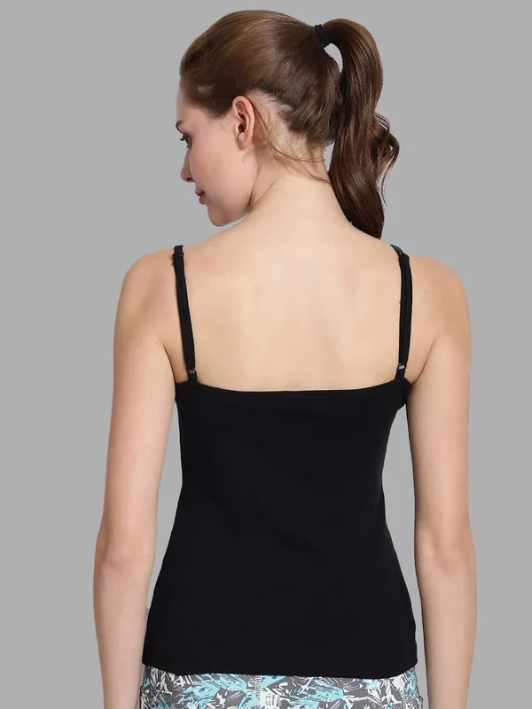 Black_Cotton_Rib_Camisole_For_Women