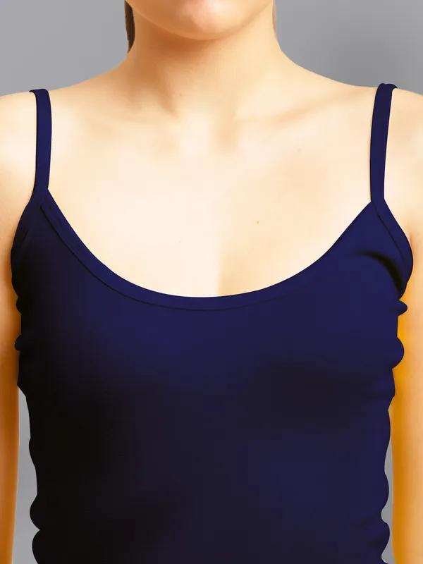 Blue_Cotton_Rib_Camisole_For_Women