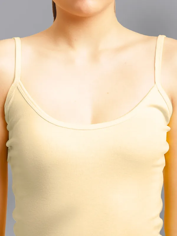 Beige_Cotton_Rib_Camisole_For_Women