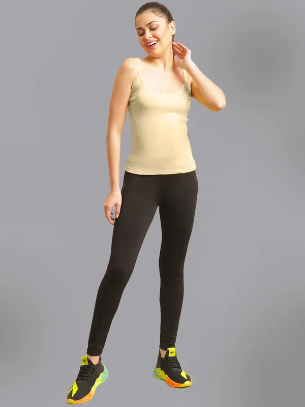 Beige_Cotton_Rib_Camisole_For_Women