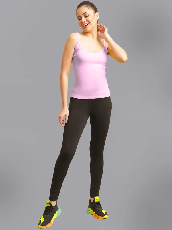 Pink_Cotton_Rib_Camisole_For_Women