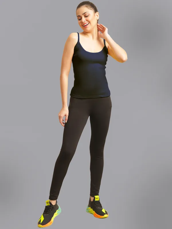 Navy_Blue_Cotton_Rib_Camisole_For_Women