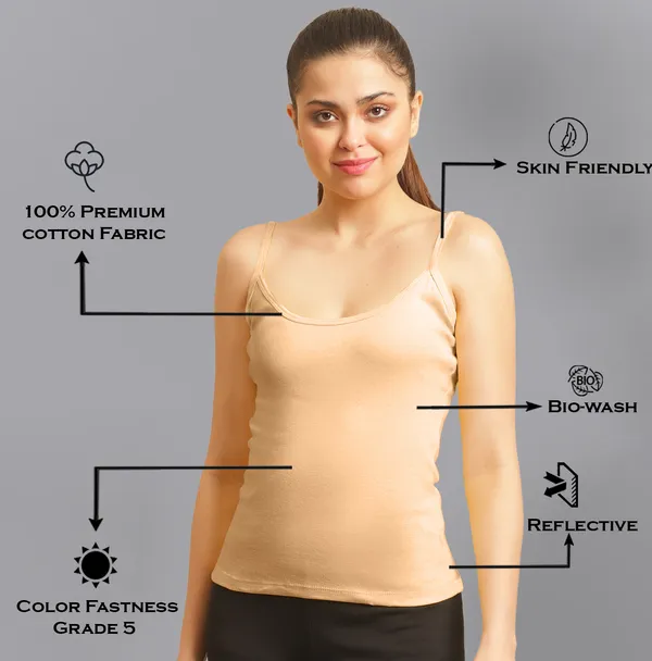 Coral_Cotton_Rib_Camisole_For_Women
