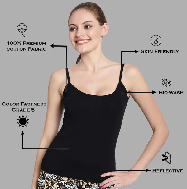 Black_Cotton_Rib_Camisole_For_Women