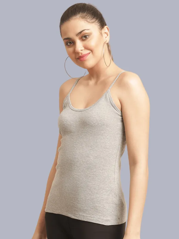 Grey_Cotton_Rib_Camisole_For_Women