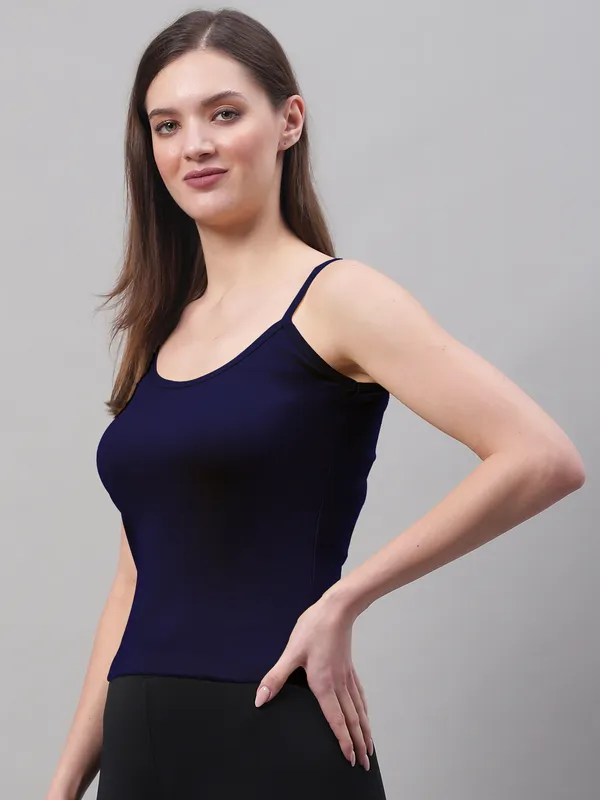 Blue_Cotton_Rib_Camisole_For_Women