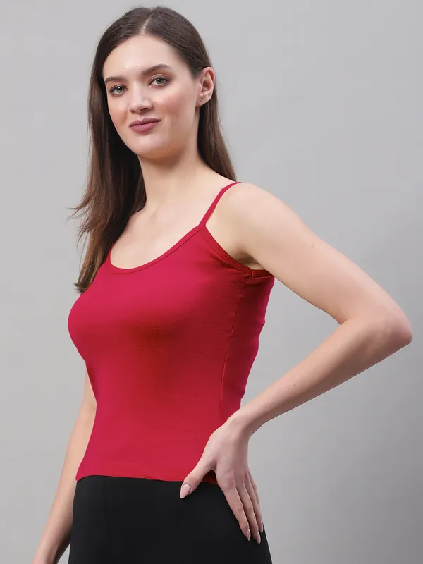 Pink_Cotton_Rib_Camisole_For_Women