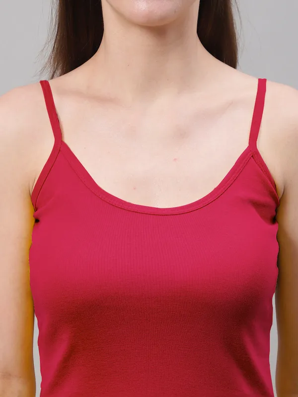 Pink_Cotton_Rib_Camisole_For_Women