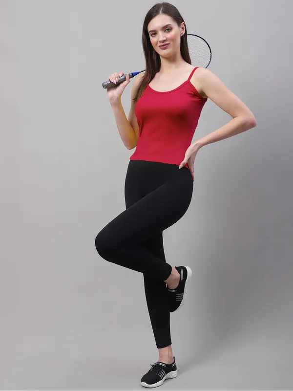 Pink_Cotton_Rib_Camisole_For_Women