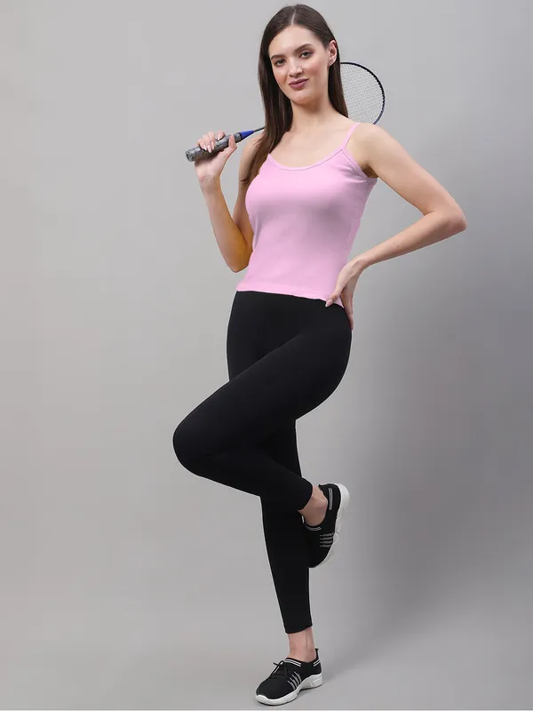 Pink_Cotton_Rib_Camisole_For_Women