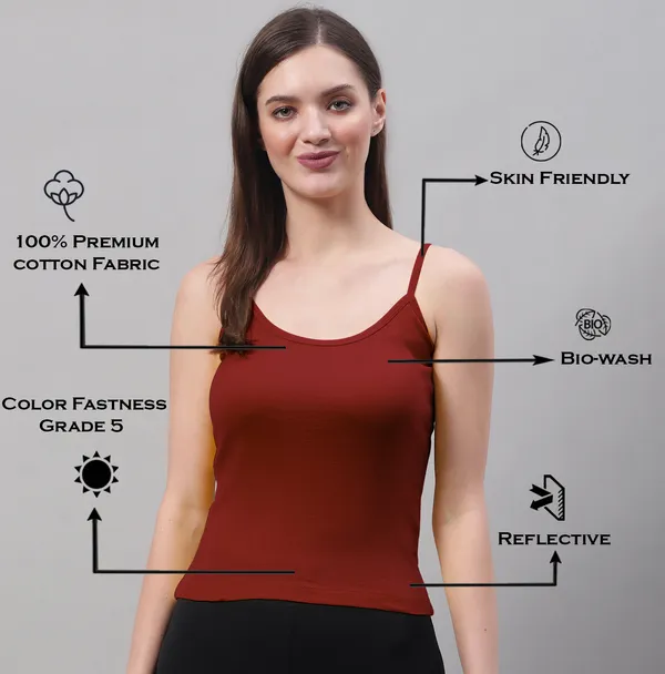 Maroon_Cotton_Rib_Camisole_For_Women