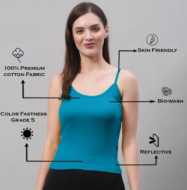 Turquoise_Blue_Cotton_Rib_Camisole_For_Women