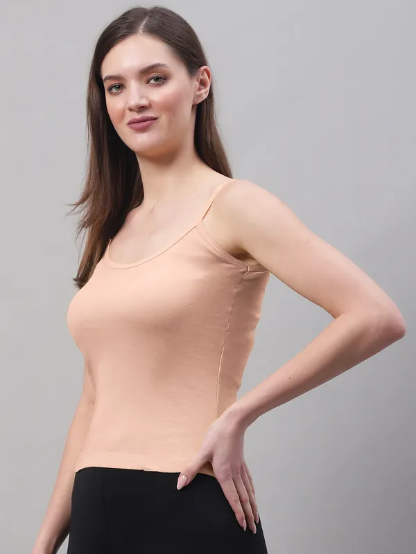 Coral_Cotton_Rib_Camisole_For_Women