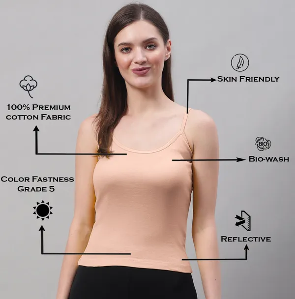Coral_Cotton_Rib_Camisole_For_Women