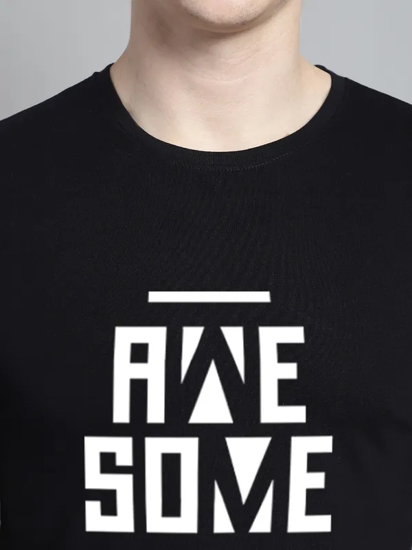 Black_Cotton_Awesome_Print_Round_Neck_T-Shirt_For_Men