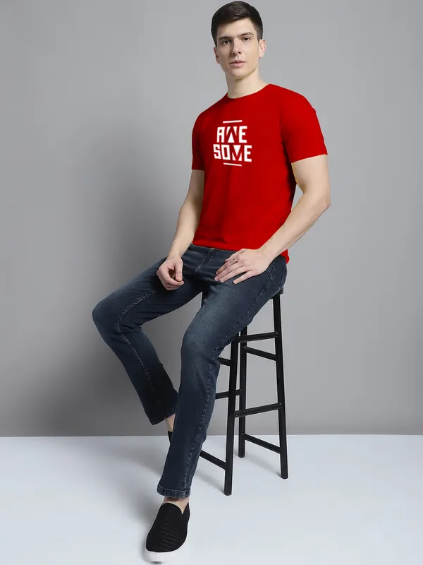 Red_Cotton_Awesome_Print_Round_Neck_T-Shirt_For_Men