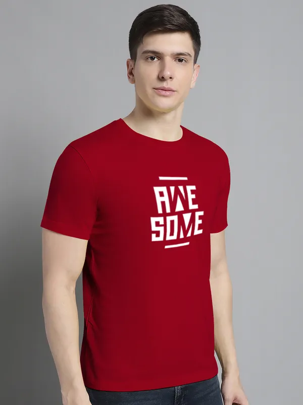 Maroon_Cotton_Awesome_Print_Round_Neck_T-Shirt_For_Men