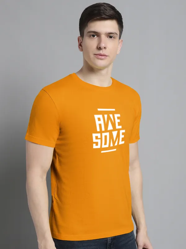 Mustard_Cotton_Awesome_Print_Round_Neck_T-Shirt_For_Men