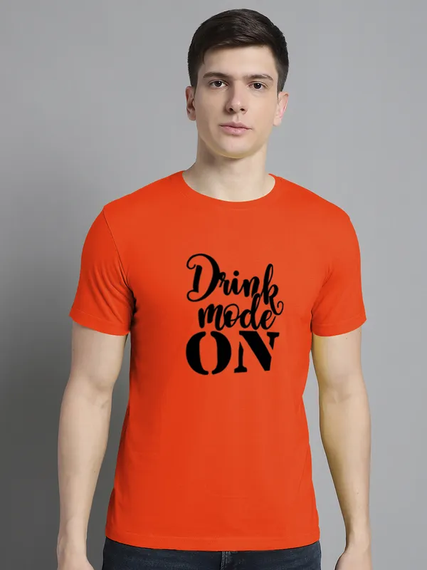 Pack_of_2_Yellow_&_Orange_Cotton_Rib_Trimmed_Neckline_Printed_T-Shirt_For_Men