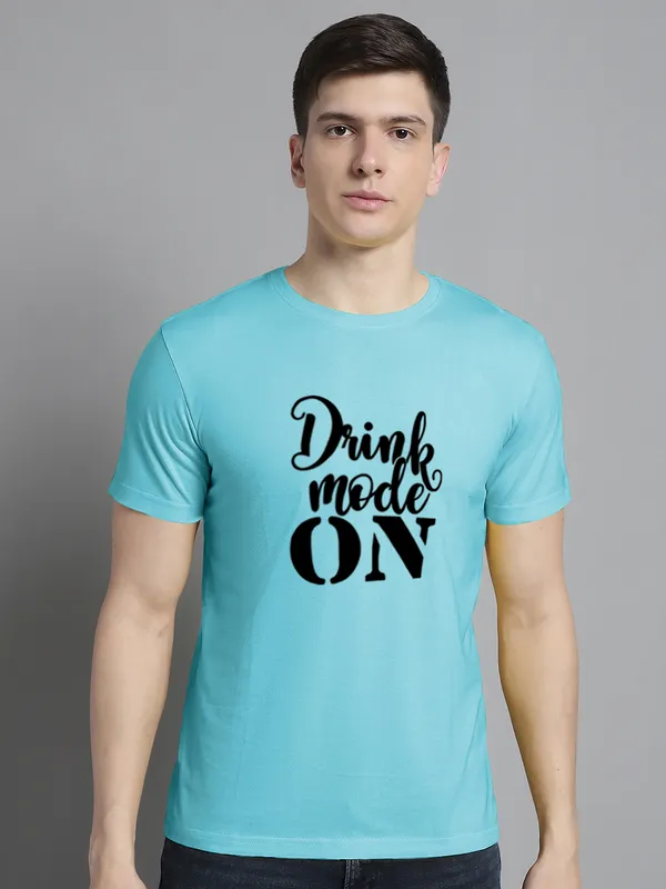 Pack_of_2_Orange_&_Turquoise_Blue_Cotton_Rib_Trimmed_Neckline_Printed_T-Shirt_For_Men