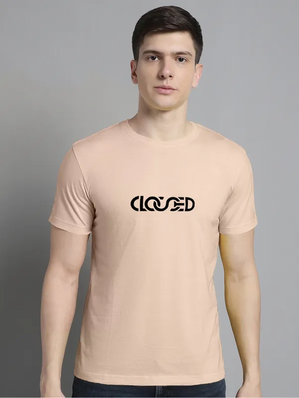 Pack_of_2_Coral_&_Sea_Green_Cotton_Rib_Trimmed_Neckline_Printed_T-Shirt_For_Men