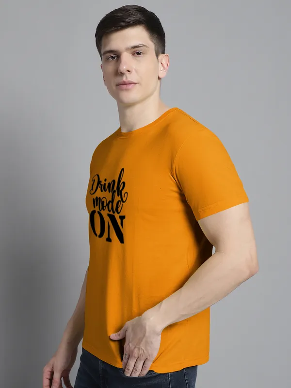 Mustard_Cotton_Drink_Mode_On_Print_Round_Neck_T-Shirt_For_Men