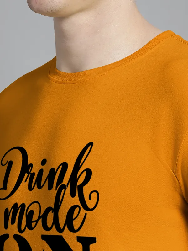 Mustard_Cotton_Drink_Mode_On_Print_Round_Neck_T-Shirt_For_Men