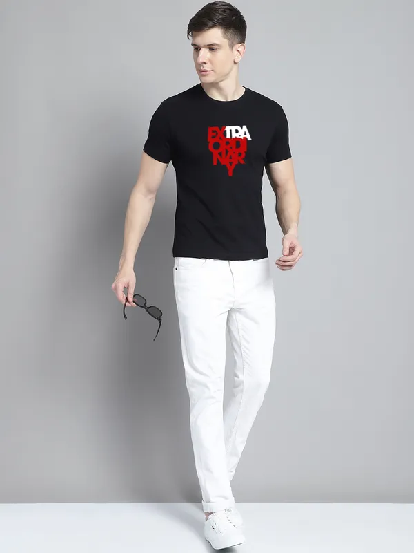 Black_Cotton_Extra_Ordinary_Print_Round_Neck_T-Shirt_For_Men
