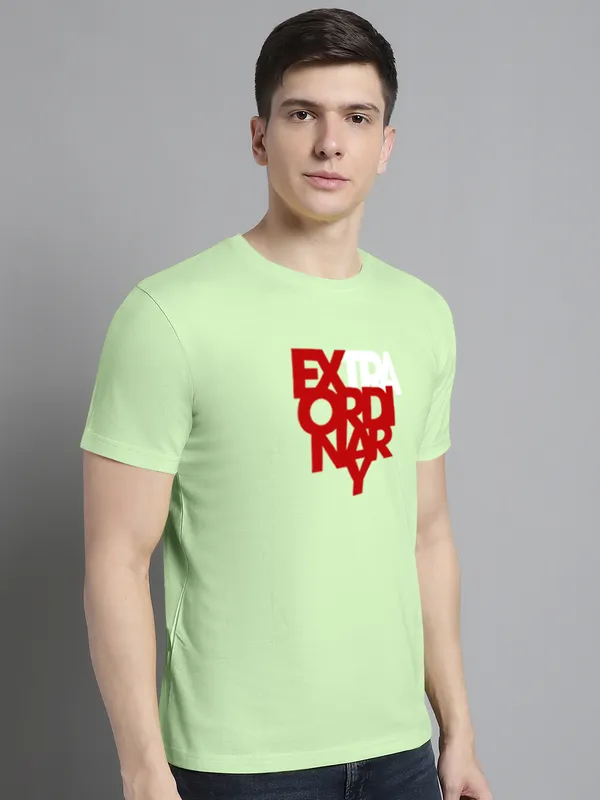Sea_Green_Cotton_Extra_Ordinary_Print_Round_Neck_T-Shirt_For_Men