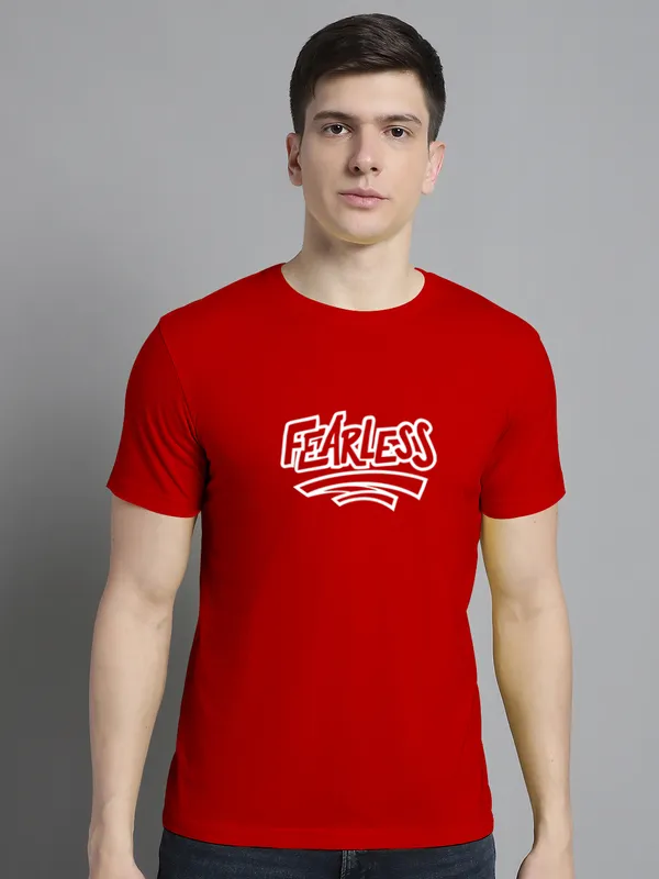 Pack_of_2_Red_&_Yellow_Cotton_Rib_Trimmed_Neckline_Printed_T-Shirt_For_Men