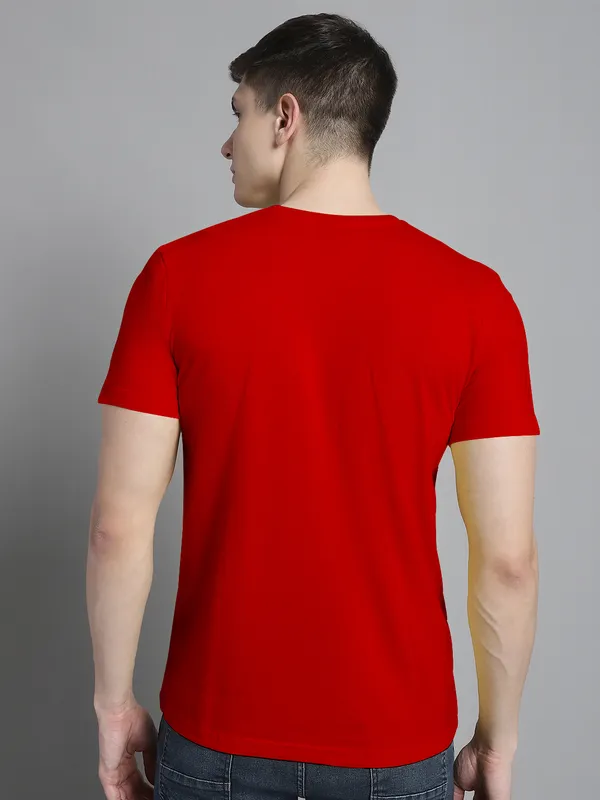 Pack_of_2_Red_&_Yellow_Cotton_Rib_Trimmed_Neckline_Printed_T-Shirt_For_Men
