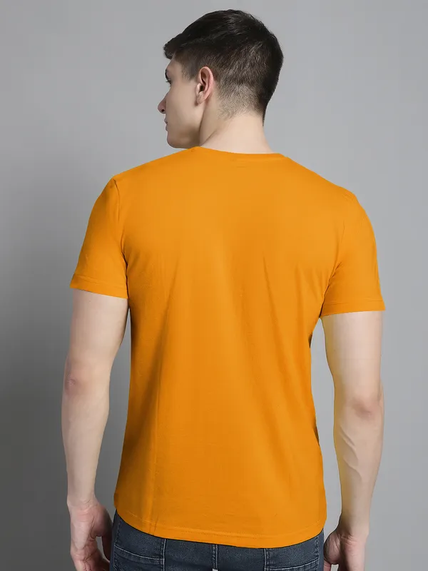 Mustard_Cotton_Fearless_Print_Round_Neck_T-Shirt_For_Men