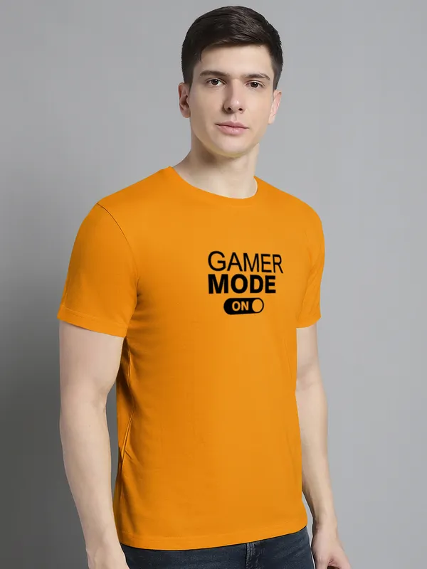 Mustard_Cotton_Gamer_Mode_On_Print_Round_Neck_T-Shirt_For_Men