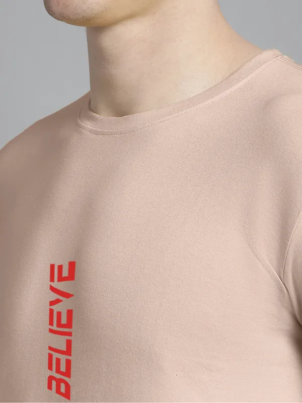 Pack_of_2_Red_&_Coral_Cotton_Rib_Trimmed_Neckline_Printed_T-Shirt_For_Men