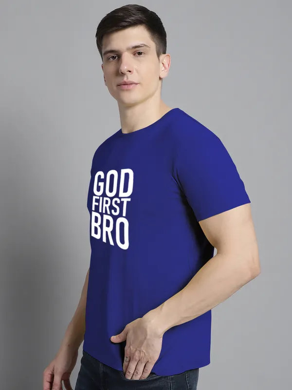 Blue_Cotton_God_First_Bro_Print_Round_Neck_T-Shirt_For_Men