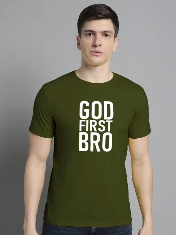 Pack_of_2_Olive_Green_&_Turquoise_Blue_Cotton_Rib_Trimmed_Neckline_Printed_T-Shirt_For_Men