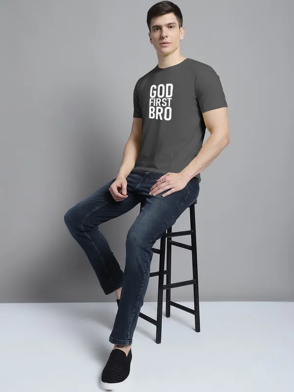 Grey_Cotton_God_First_Bro_Print_Round_Neck_T-Shirt_For_Men