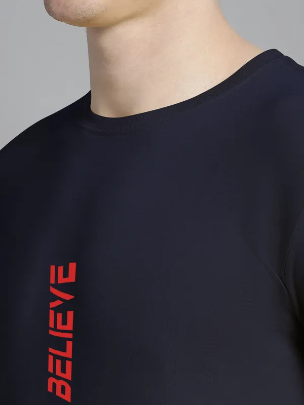 Navy_Blue_Cotton_Believe_Print_Round_Neck_T-Shirt_For_Men